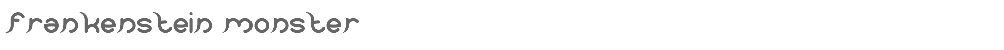 Frankenstein Monster frankenstein monster.ttf font preview